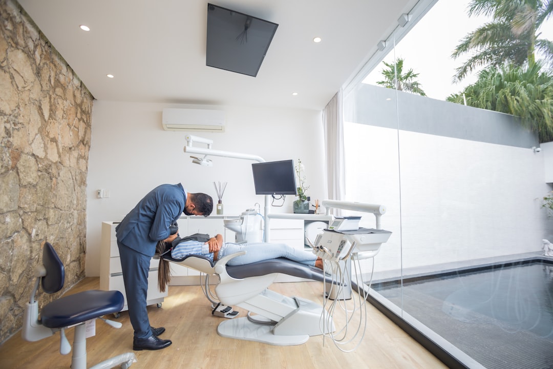 Bright Smile Dental Studio's welcoming clinic interior with natural light and warm, comfortable seating